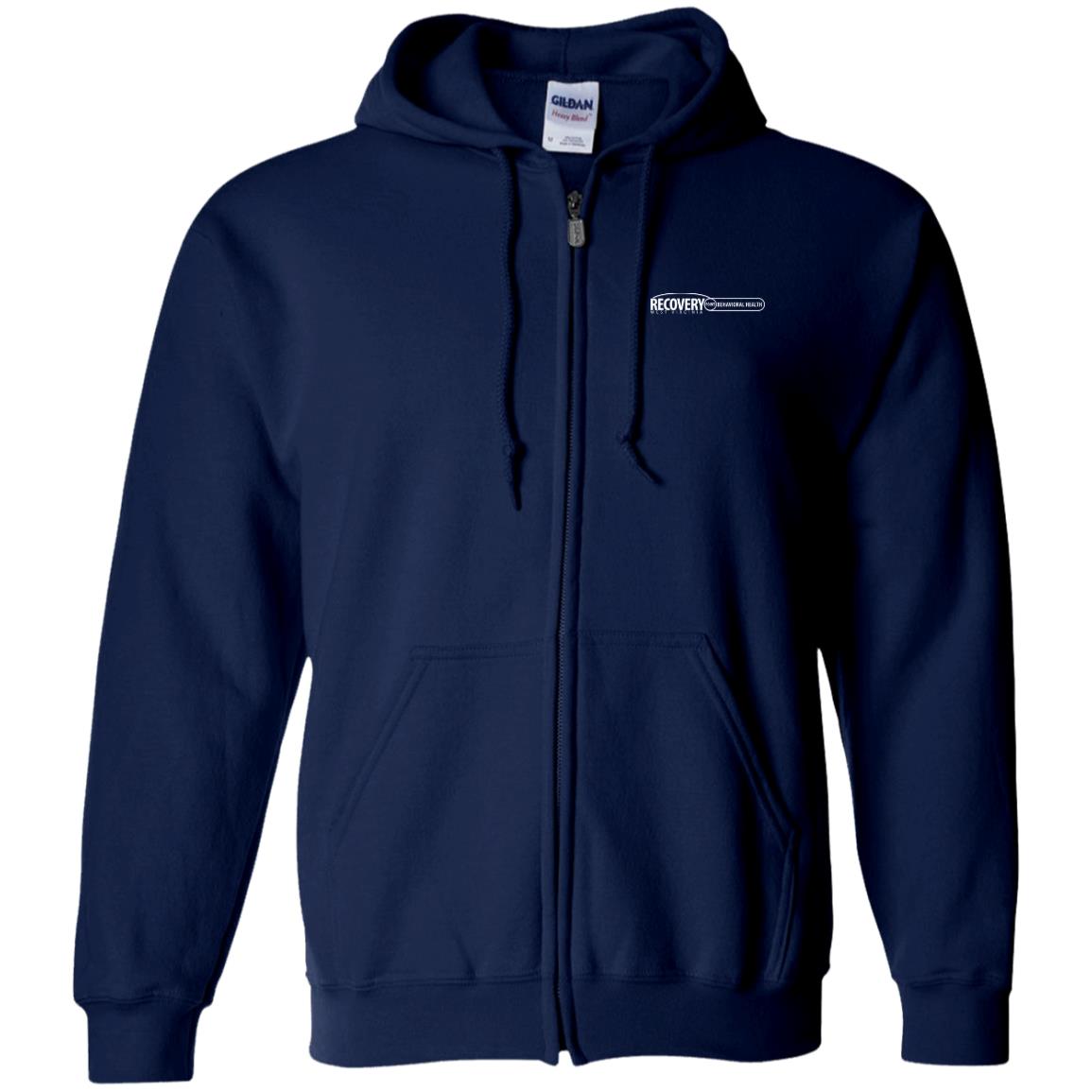Behavioral Health Zip Up Hooded Sweatshirt (Light Logo)