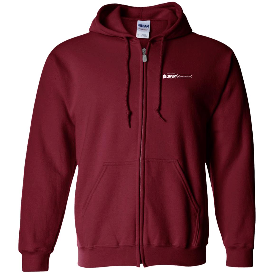 Behavioral Health Zip Up Hooded Sweatshirt (Light Logo)