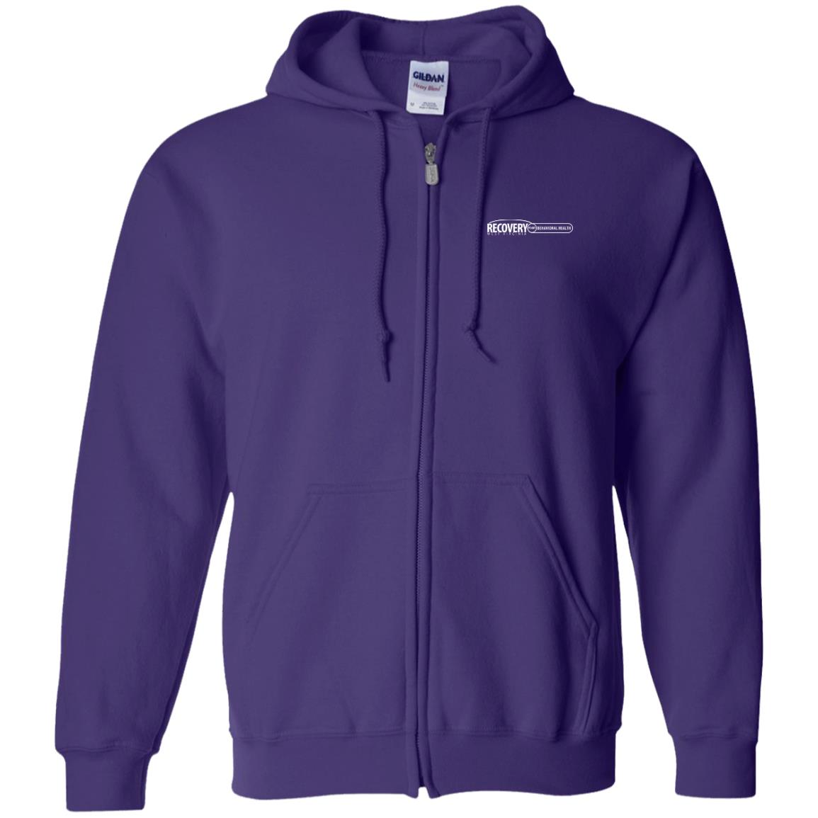 Behavioral Health Zip Up Hooded Sweatshirt (Light Logo)