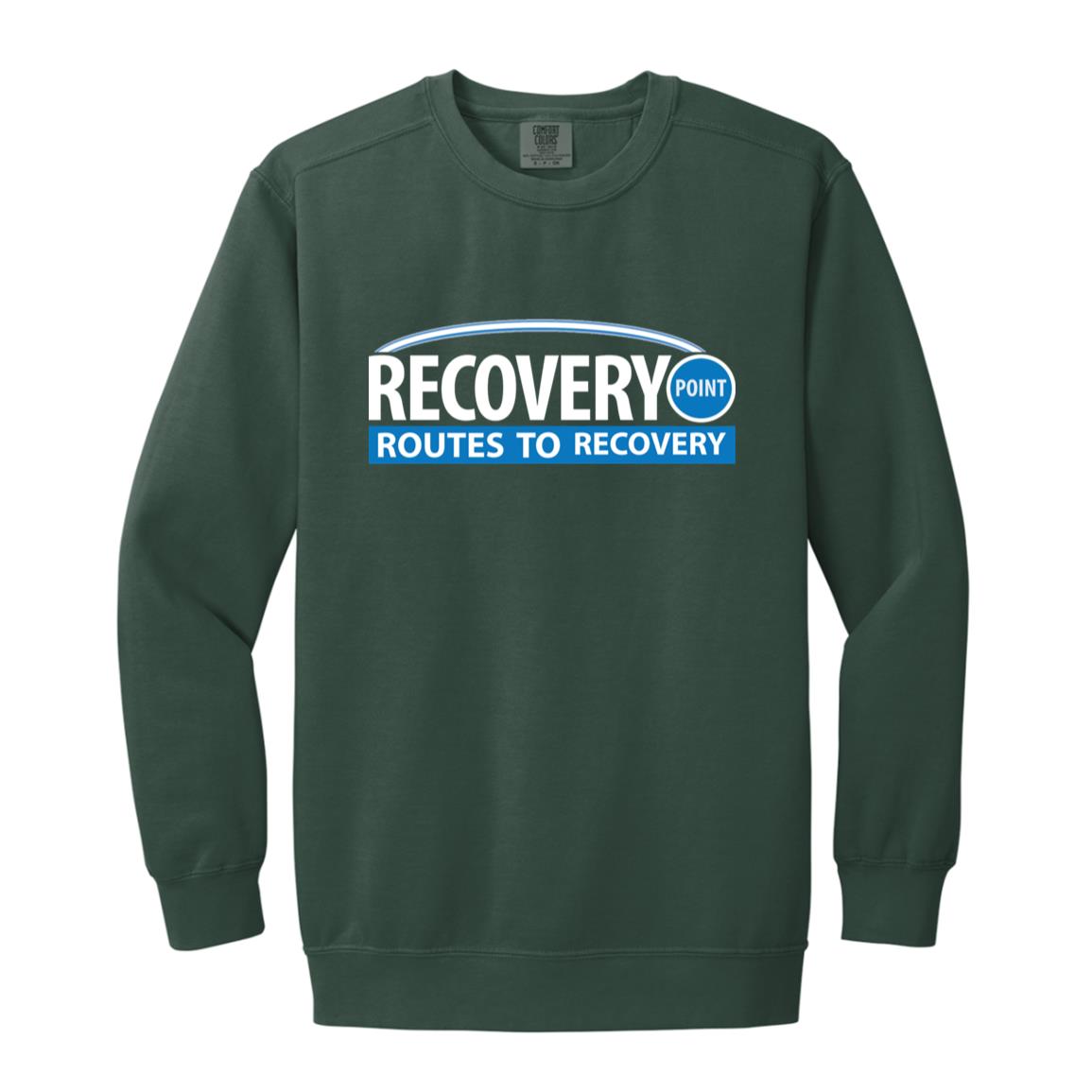 Routes to Recovery Garment-Dyed Adult Crewneck Sweatshirt