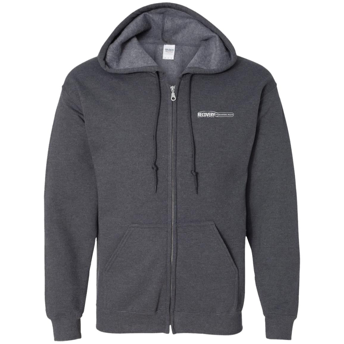 Behavioral Health Zip Up Hooded Sweatshirt (Light Logo)