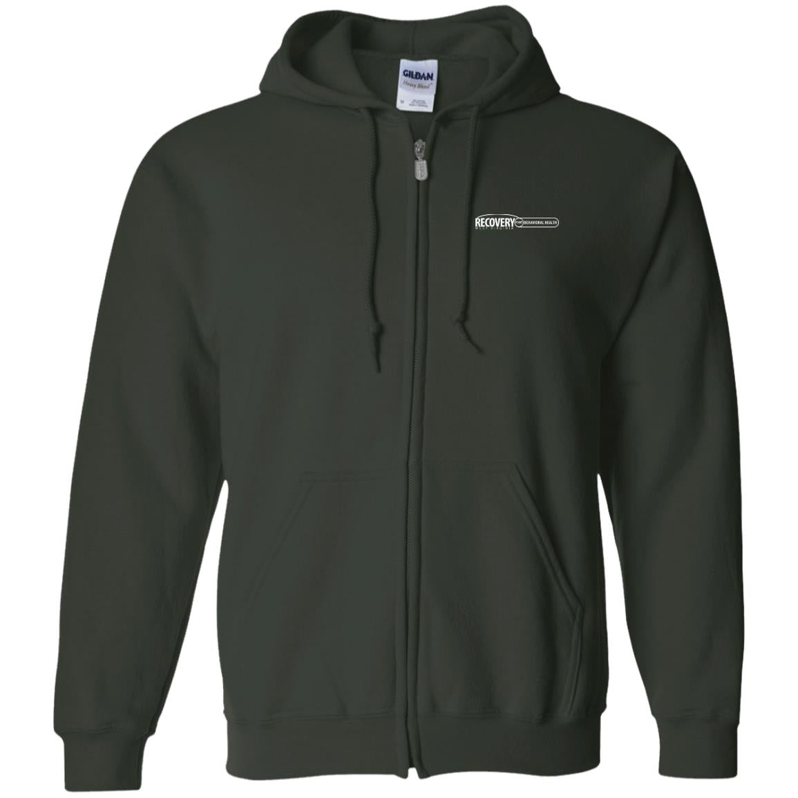 Behavioral Health Zip Up Hooded Sweatshirt (Light Logo)