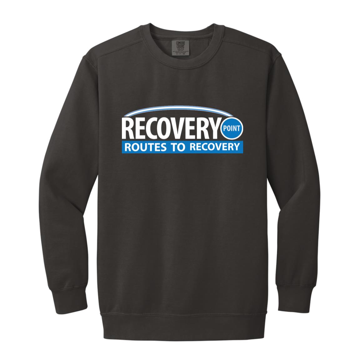 Routes to Recovery Garment-Dyed Adult Crewneck Sweatshirt