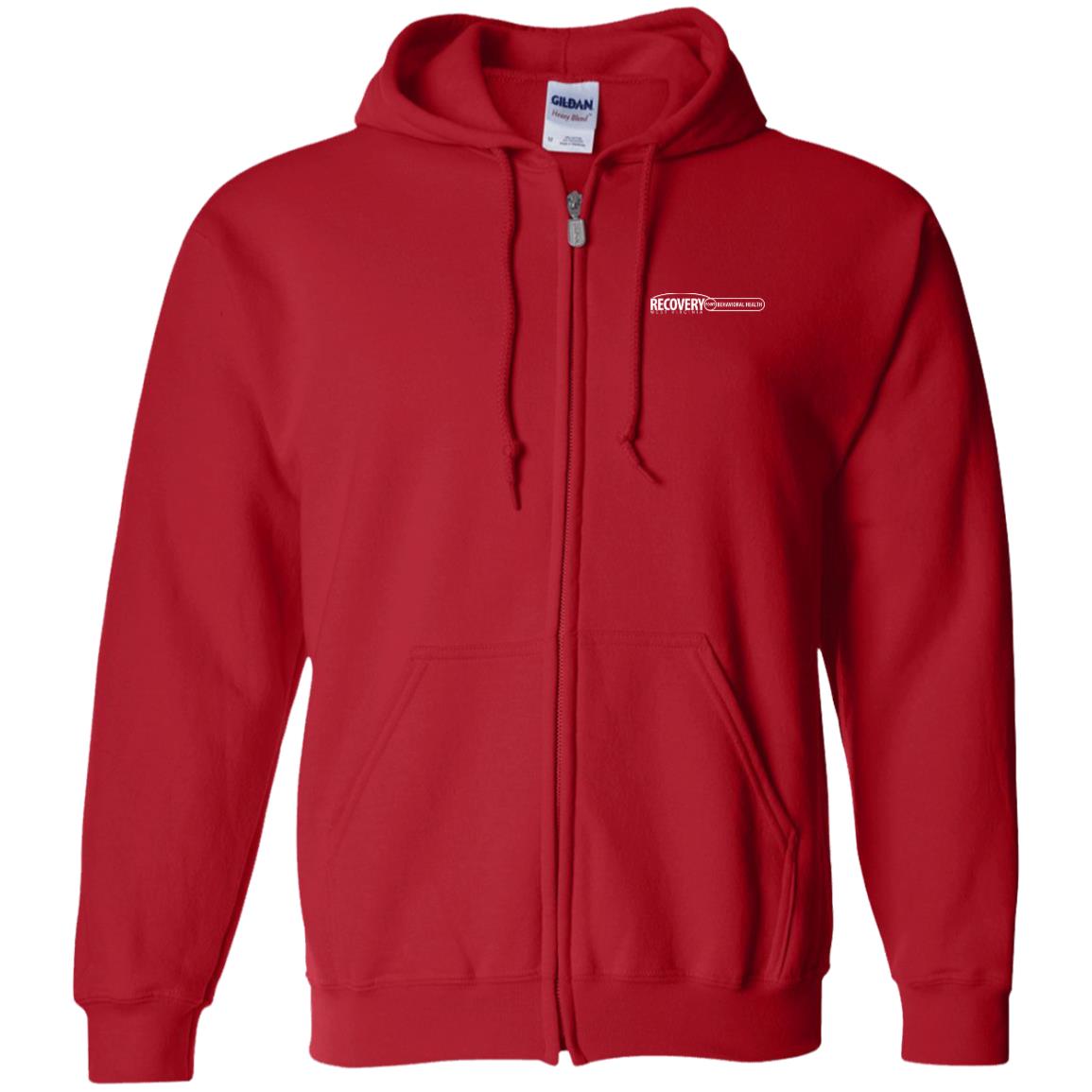 Behavioral Health Zip Up Hooded Sweatshirt (Light Logo)