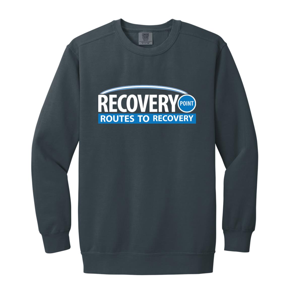 Routes to Recovery Garment-Dyed Adult Crewneck Sweatshirt