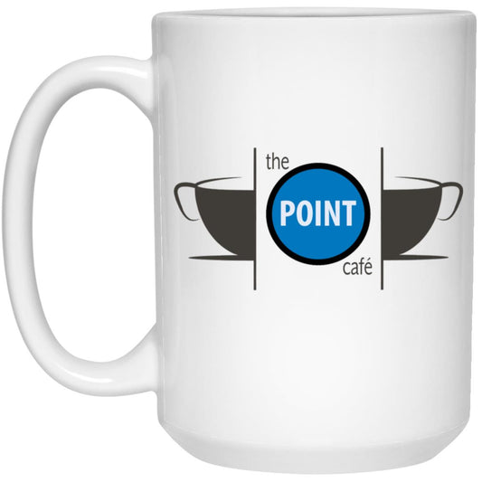 The Point Cafe 15oz White Mug