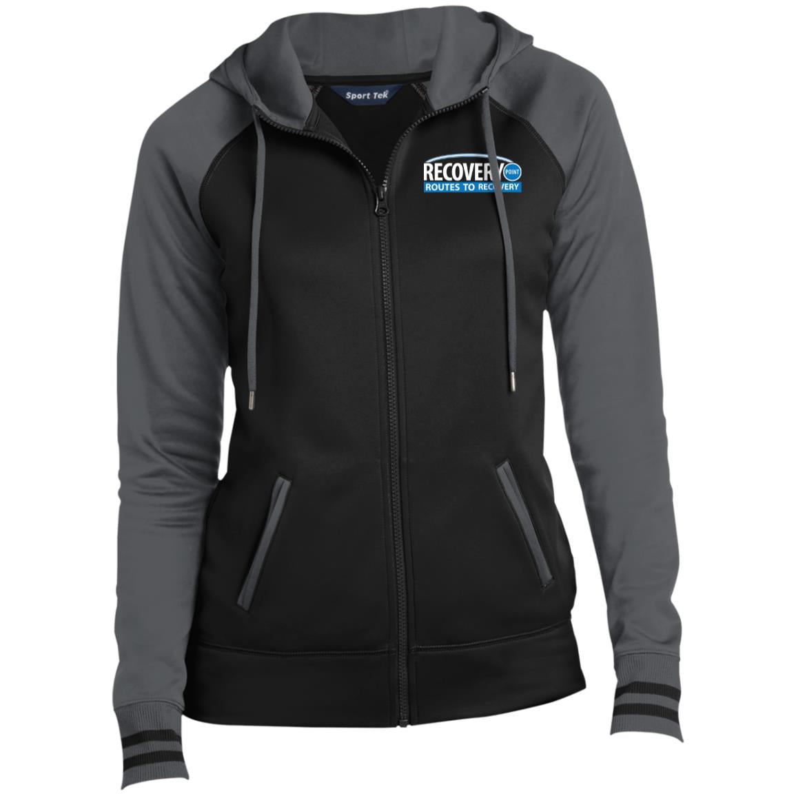 Routes to Recovery Ladies' Sport-Wick® Full-Zip Hooded Jacket