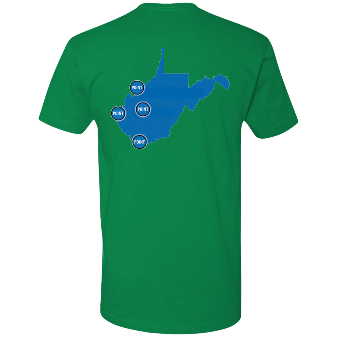 Front Logo with Map on Back Short Sleeve Tee